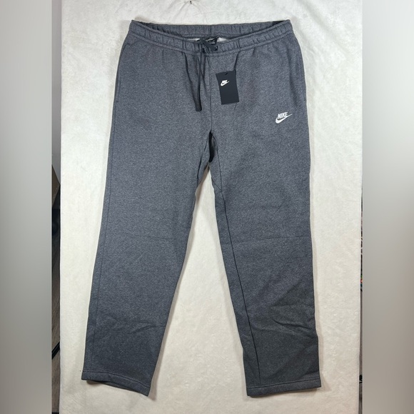 NWT Nike XXL Gray Super Comfy Straight Leg Sweatpants Relaxed Fit Elastic Waist - Picture 1 of 9